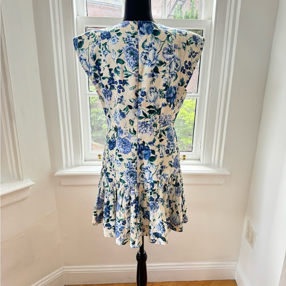ZIMMERMAN SLEEVELESS MONCUR FLOUNCE MINI DRESS - Picture 3 of 6
